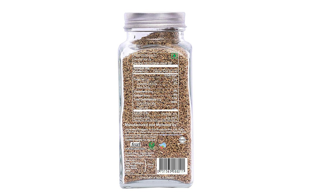 Bytewise Organic Ajwain (Bishop Seed)    Glass Jar  200 grams